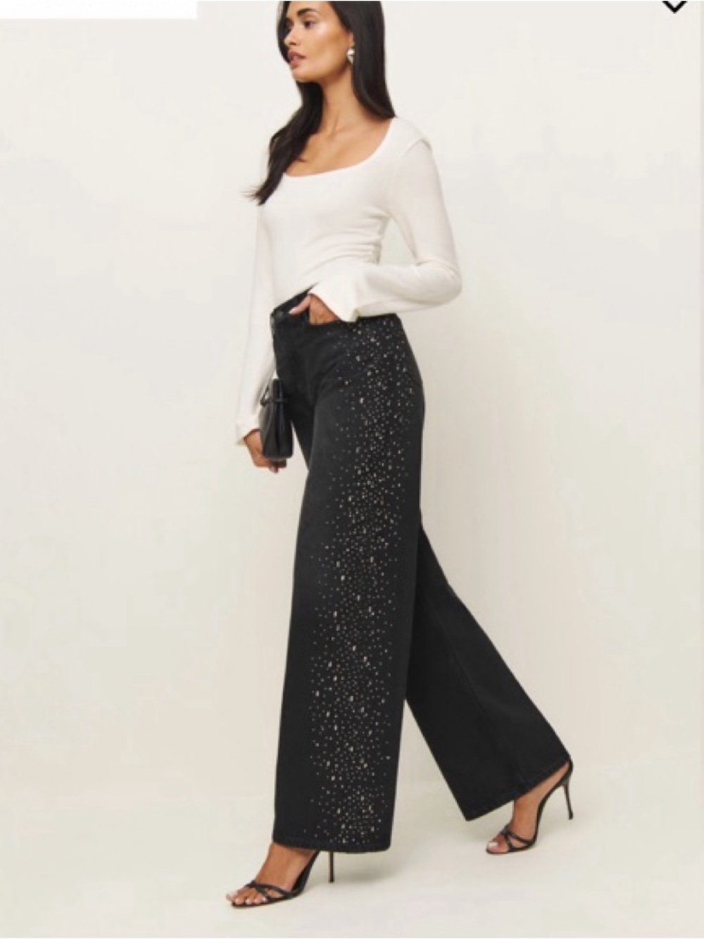 Reformation Cary jeans vana sparkle
